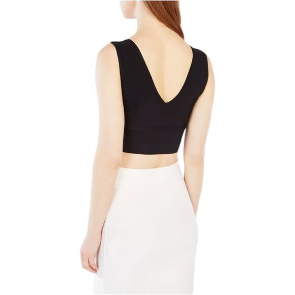 BCBG Fenella Crop Top, Black, Size Small, NWT - Picture 3 of 7